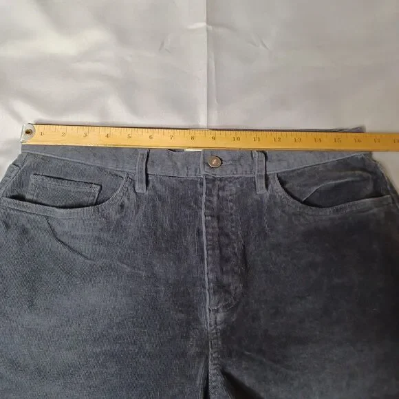 Flint And Tinder Pants Mens 33x32 Gray Corduroy Tapered Fit Stretch Casual - Picture 12 of 16